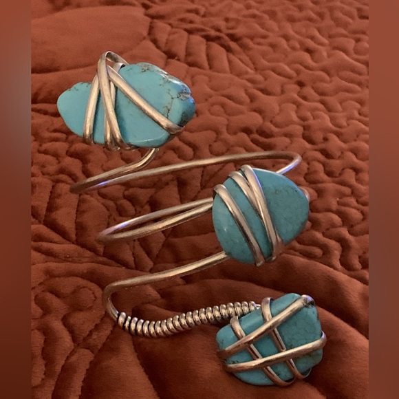 Zara Silver Arm Band - Picture 2 of 4